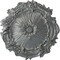 Ekena Millwork Plymouth Ceiling Medallion (Fits Canopies up to 1 5/8"), Hand-Painted Platinum, 16 3/4"OD x 1 3/8"P CM16PLPLS - alternate 1